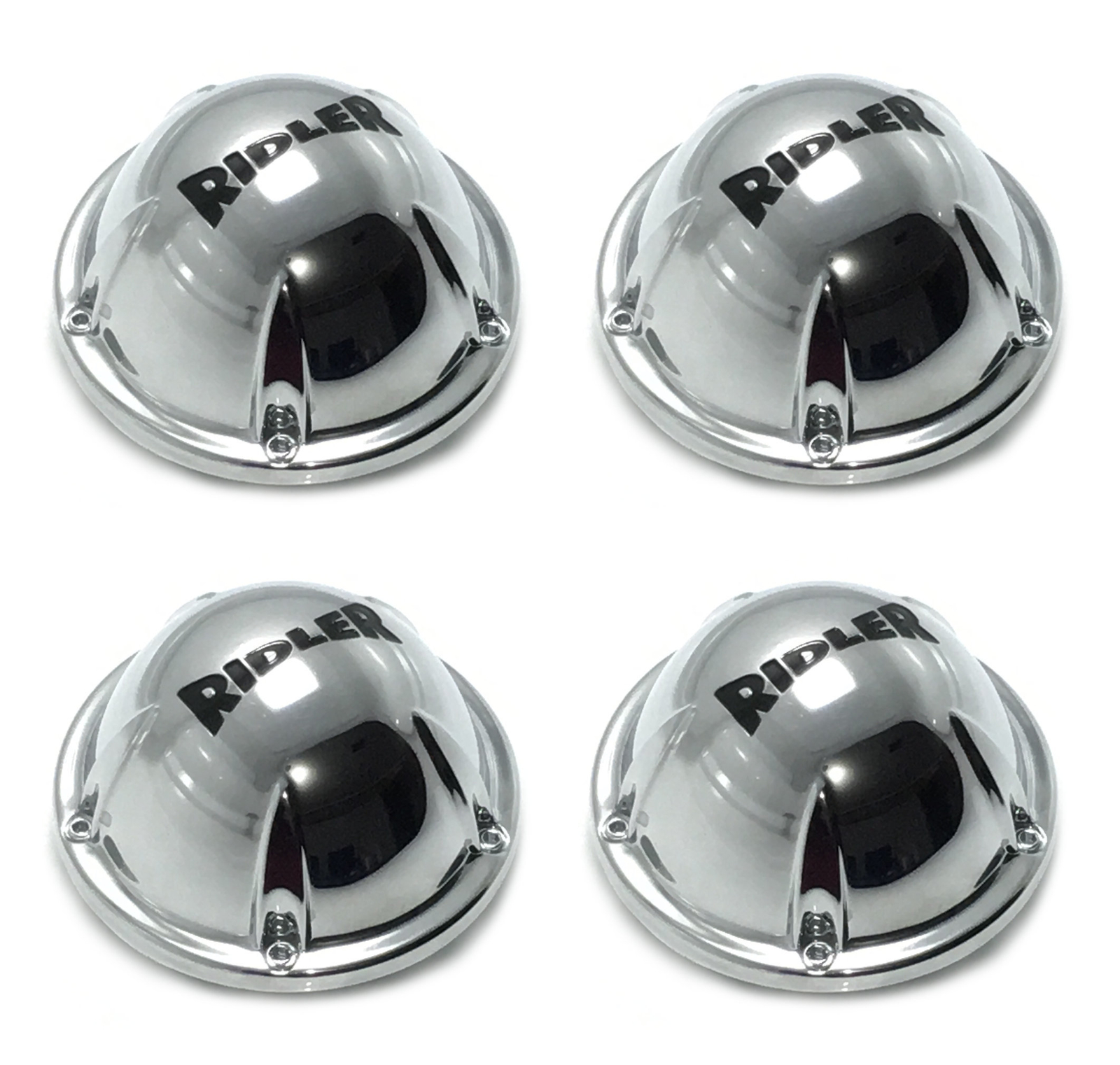 4x Ridler SnapIn/PopIn Center Hub Caps Chrome for 695 Wheel eBay
