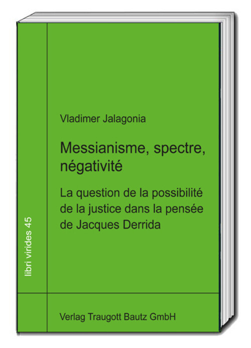 Thumbnail - Messianisme, Spectre, Négativité Vladimer Jalagonia Buch Deutsch 2023