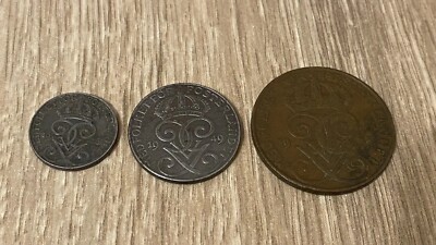 Schweden / Sweden KMS Kursmünzensatz 1 2 5 Öre Gustav V. 1915-1949 *TOPERHALTUNG