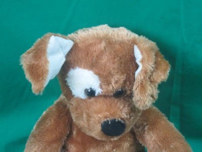 SITTING HUSH PUPPIES BROWN WHITE PUPPY HOUND DOG PLUSH STUFFED ANIMAL TOY | eBay