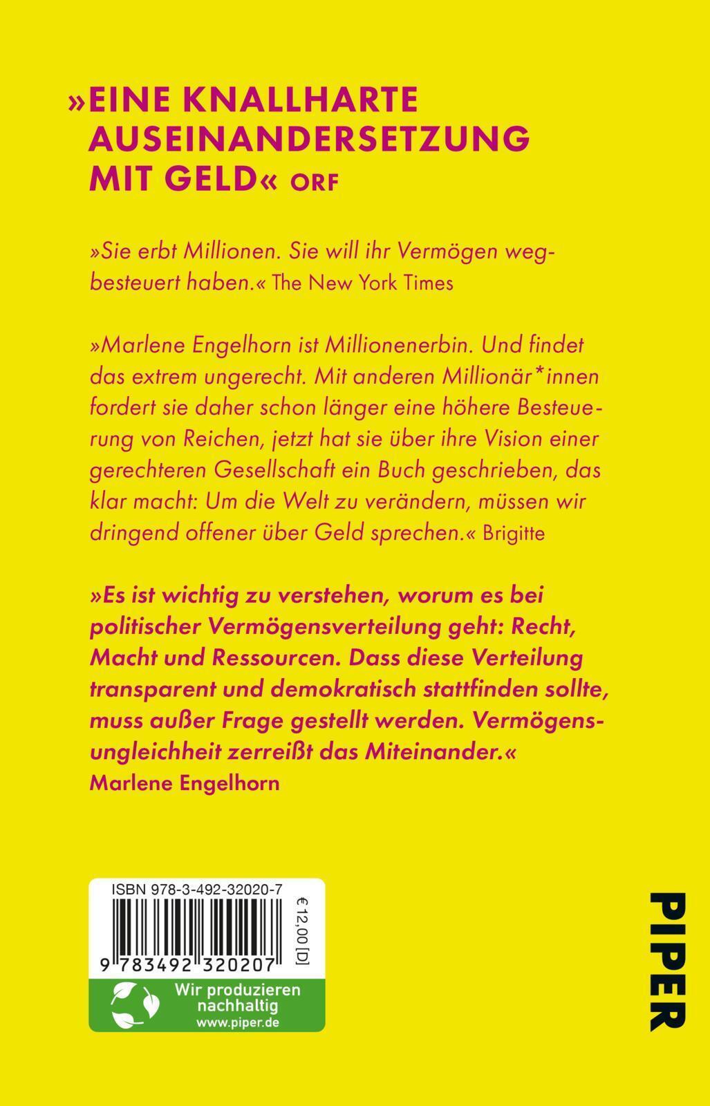 Thumbnail - Geld Marlene Engelhorn Taschenbuch 192 S. Deutsch 2024 Piper Verlag