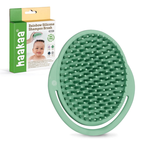 Silicone Shampoo Brush - Cradle Cap Brush Comb - Baby Hair Scrubber - Scalp Mass