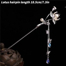 Handgefertigt Asiatisch Haarnadel Blume Quasten Kanzashi Stufe Shake Kopfschmuck