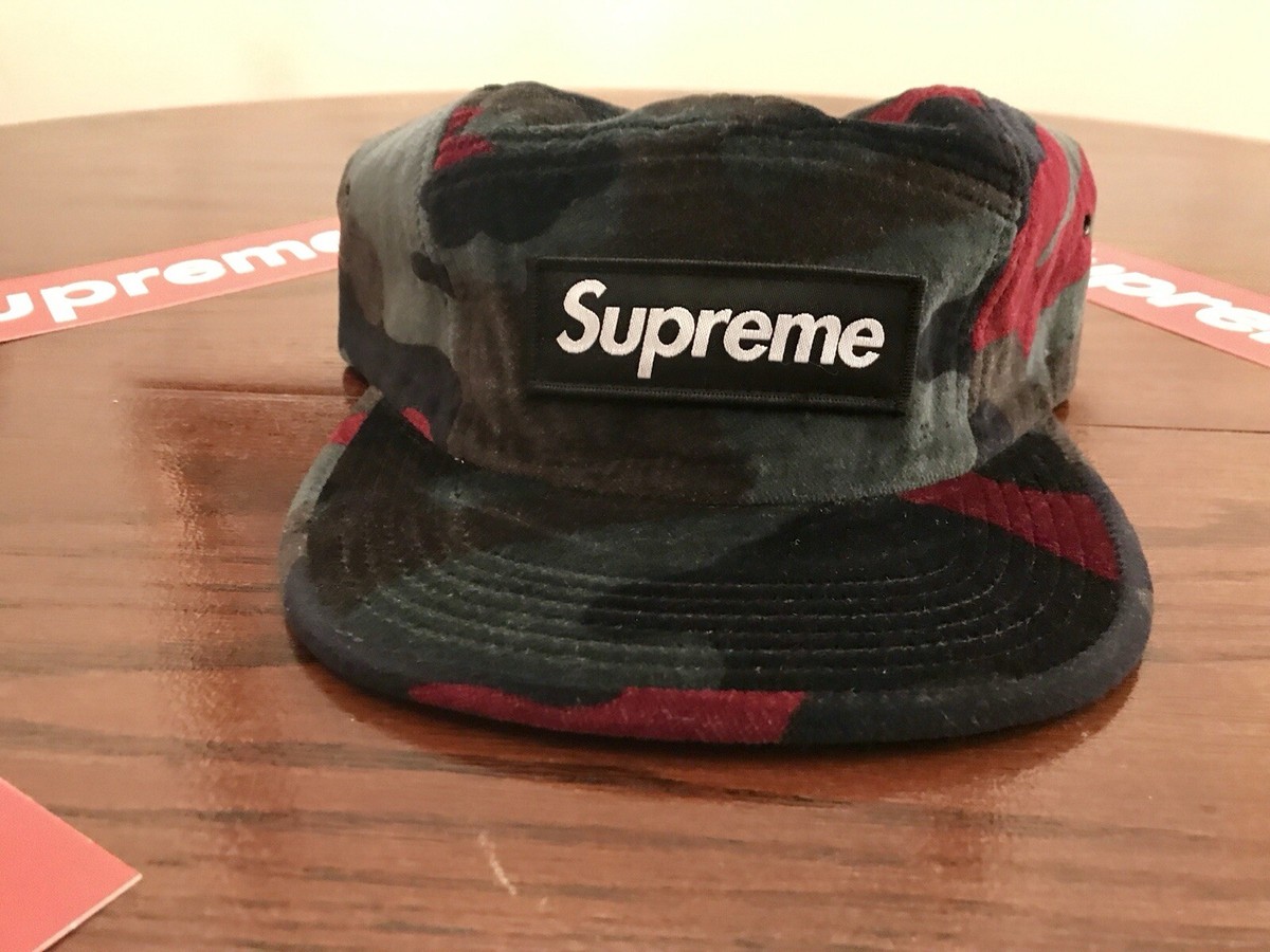 SUPREME Velvet Camo Camp Cap AW13 シュプリーム s-l400.jpg