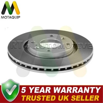 Motaquip Front 1x Brake Disc Fits Vauxhall Corsa 2019- Peugeot 1007 2005- - Image 1 of 4