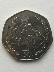 Rare 1997 Isle Of Man Tt Races 50p Fifty Pence Coin Royal Mint Motorcycle Bike Ebay