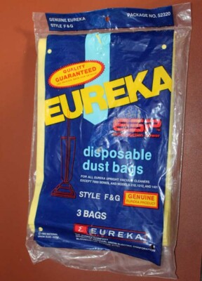 EUREKA Vacuum Bags ~ F & G F&G ~ ESP ~  Pack of 3 Bags ~ Eureka Genuine