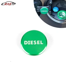 For Dodge Ram Diesel Billet Aluminum Fuel Cap Magnetic Green 2013-2017