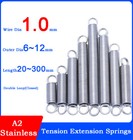 A2 Stainless Steel Expansion Spring 1.0mm Wire Dia Tension Extension Springs