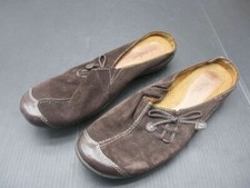 Natural Soul by Naturalizer Size 8 Womens Brown Leather Flat Mule Shoes 3B