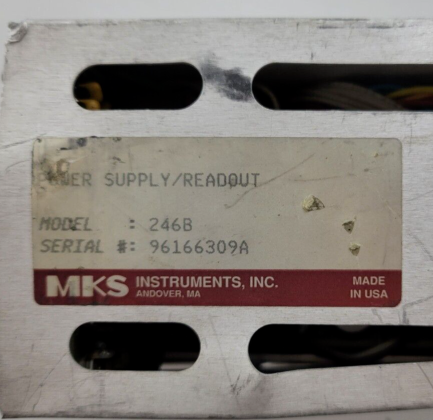 MKS Instruments, Inc. Type 246 / 246B Power Supply Readout - | eBay