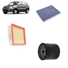 Kit tagliando 3 filtri per Ford Fusion 1.6 benzina 2002-2014