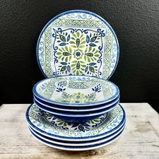 Certified International Melamine Plate Bowl Set 8