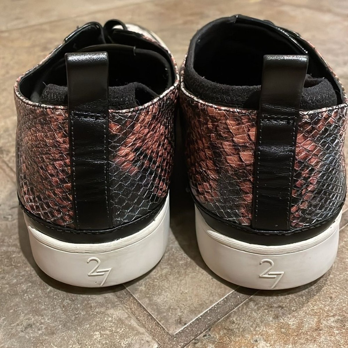 UNA VALERIE / ウナヴァレリェ 27Edit Naturalizer Valarie Leather Snake Print Sneaker Shoes