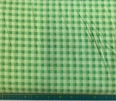 I HEART YOU #6MCA2 - GREEN PLAID FOR IN THE BEGINNING-- BY THE YARD