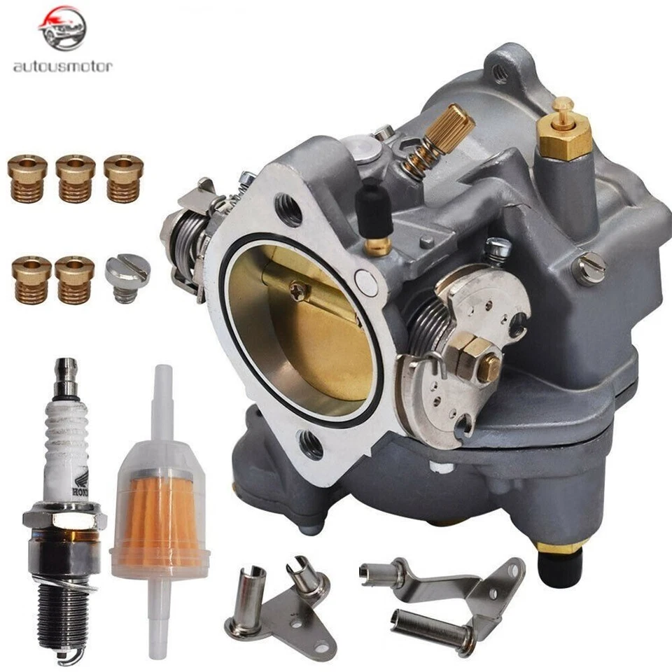 Kit de carburador para motocicleta Harley-Davidson Super E Shorty Big Twin Sportster Foto 3 de 4