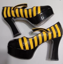 BUMBLE BEE Funtasma 8 Platform High Heels Mary Jane PLEASER Shoes BUZZ66 NEW