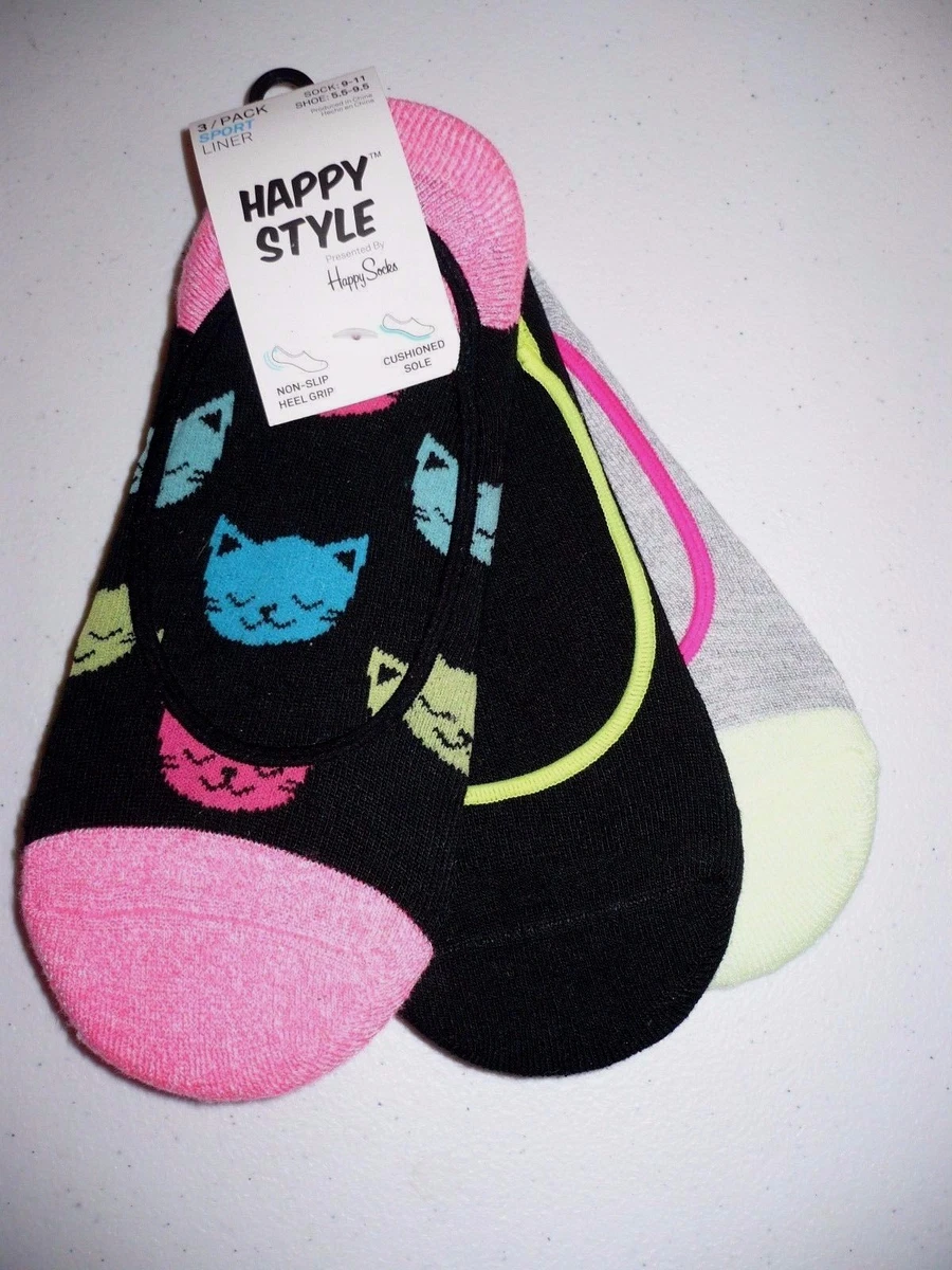 Happy style no show best sale socks