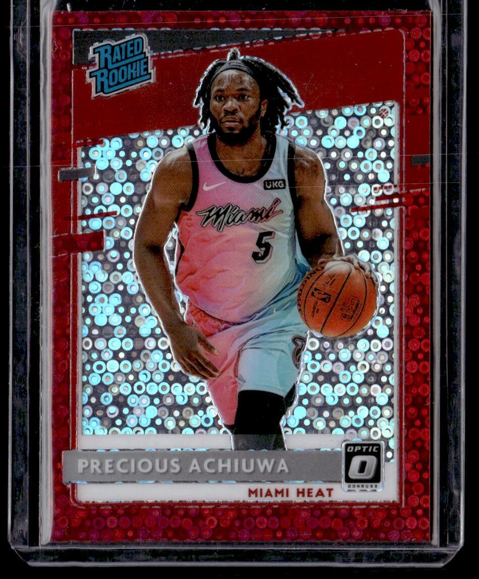 2020-21 Panini Donruss Optic Precious Achiuwa Red Fast Break Prizm RC #d/85 Heat