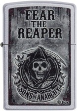 Zippo 28502 Sons of Anarchy Fear the Reaper Satin Chrome