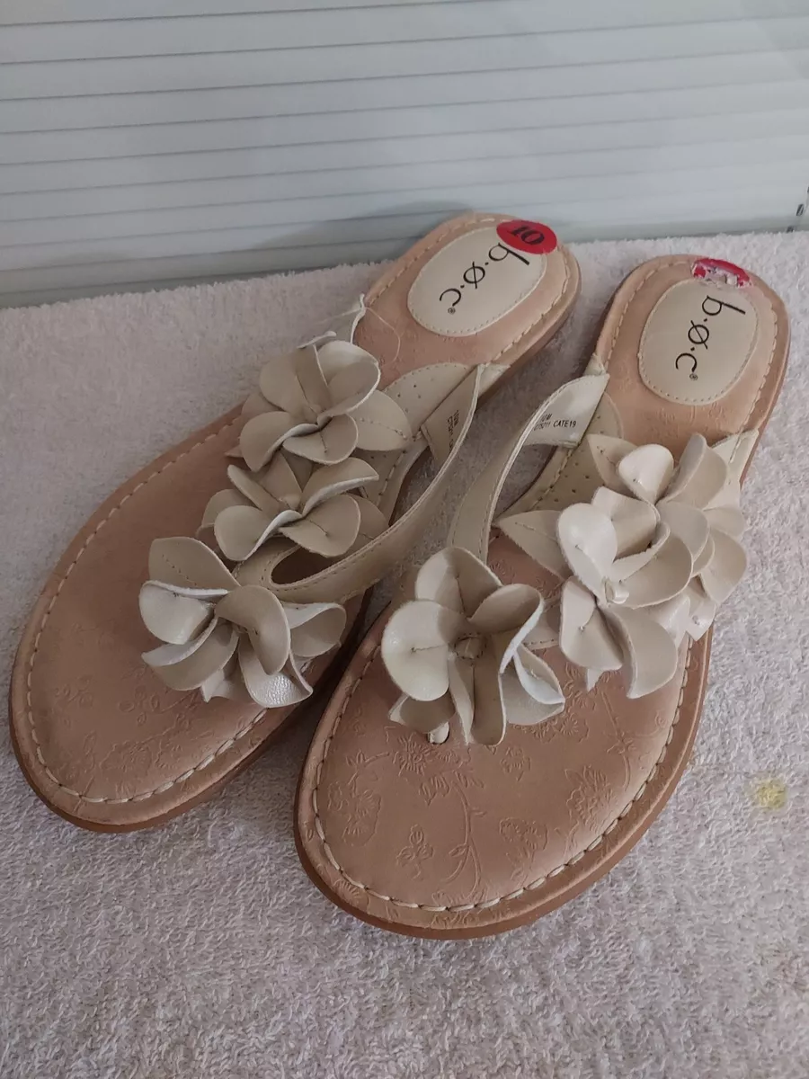 White flower hotsell flip flops