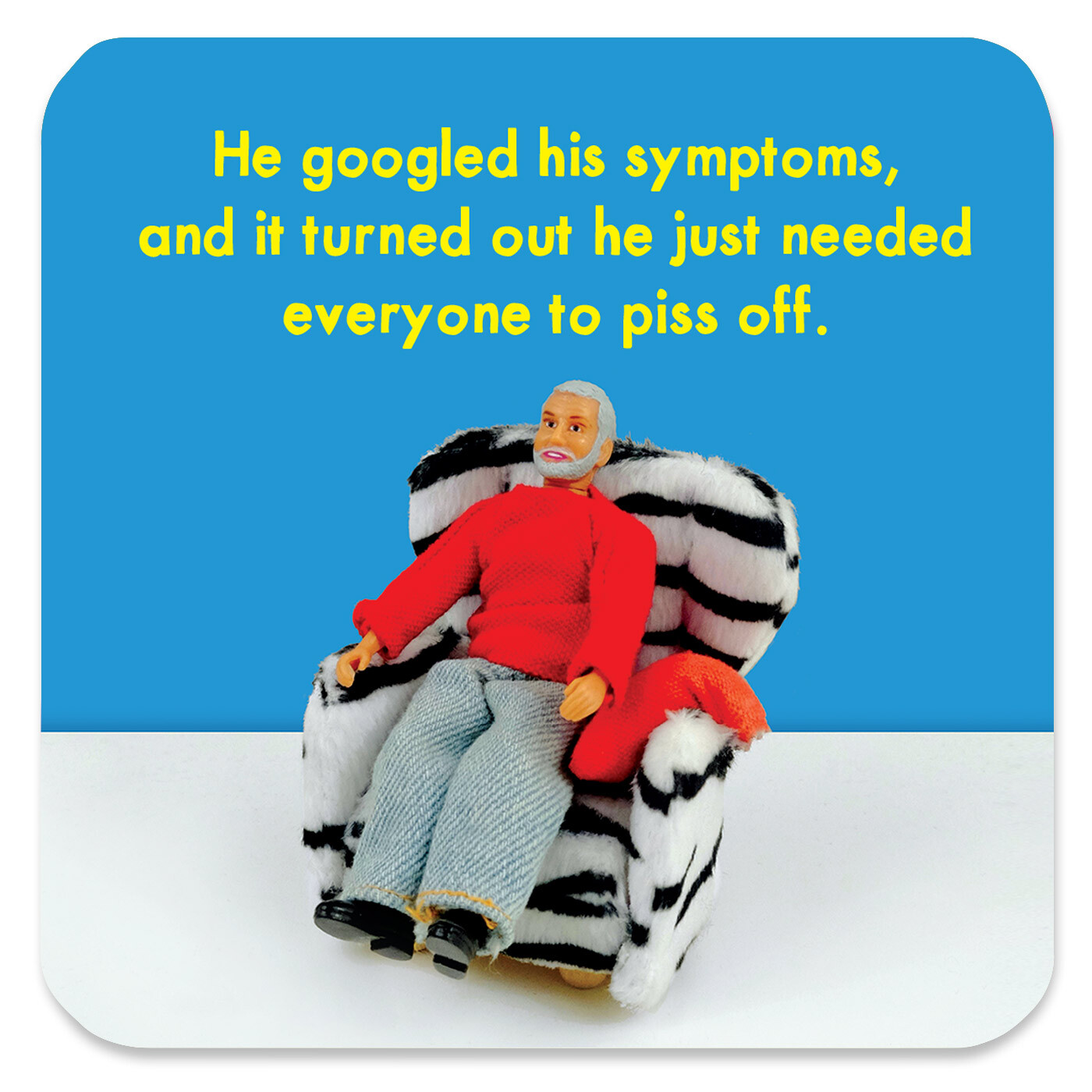 Bold & Bright Coaster Drinks Mat Funny Rude Comedy Humour Novelty Cheeky Joke
