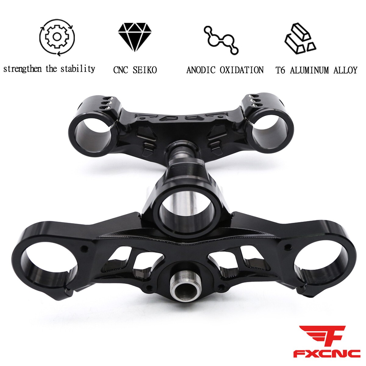 CNC Motorcycle Triple Tree Front Upper Top Clamp For Kawasaki