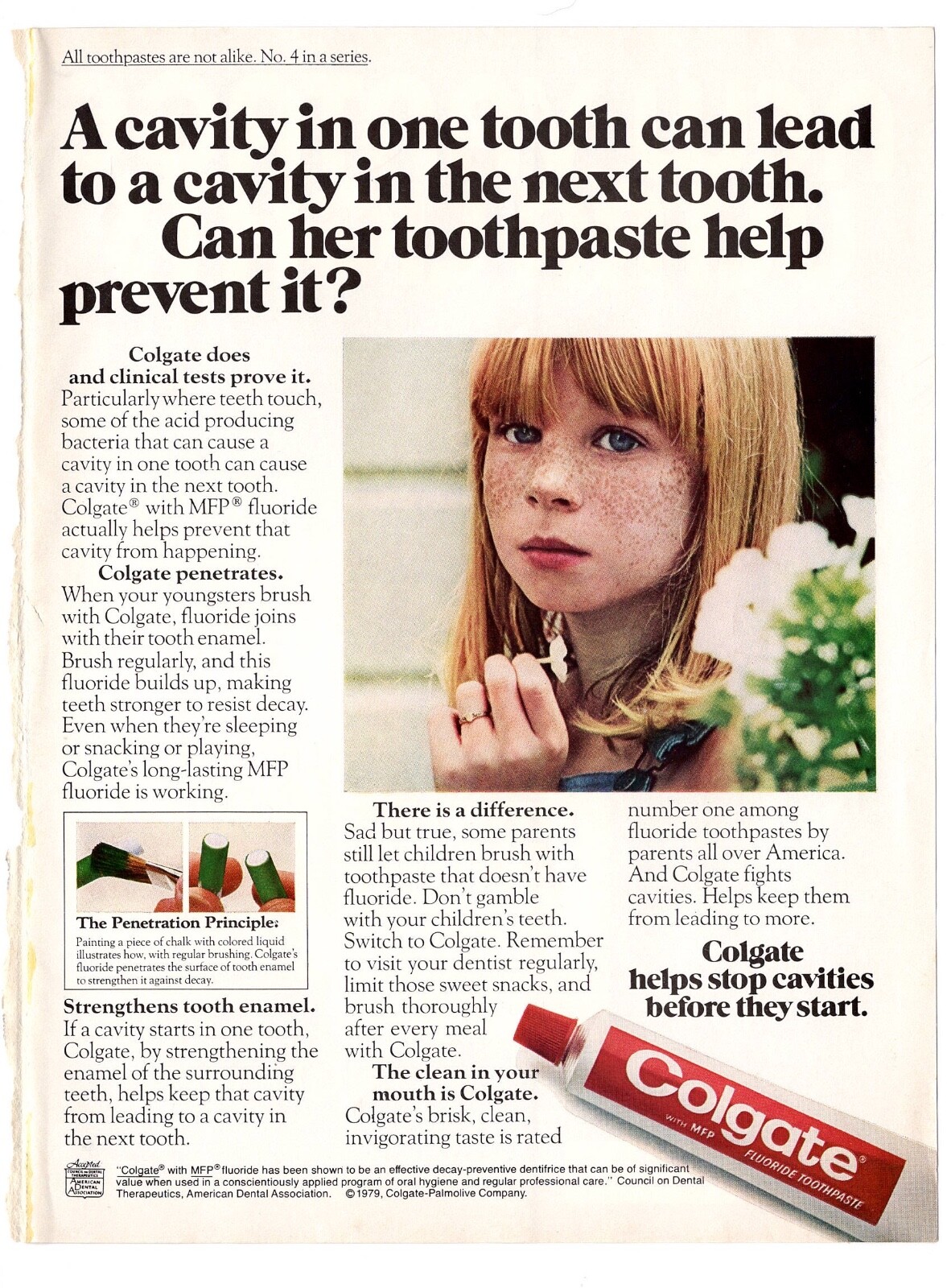 Mfp Toothpaste vintage 1970s print ad Colgate Toothpaste health oral care MFP Fluoride ...