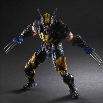 Marvel Universe Play Arts Kai Wolverine Variant Square Enix Action Figure Boxed