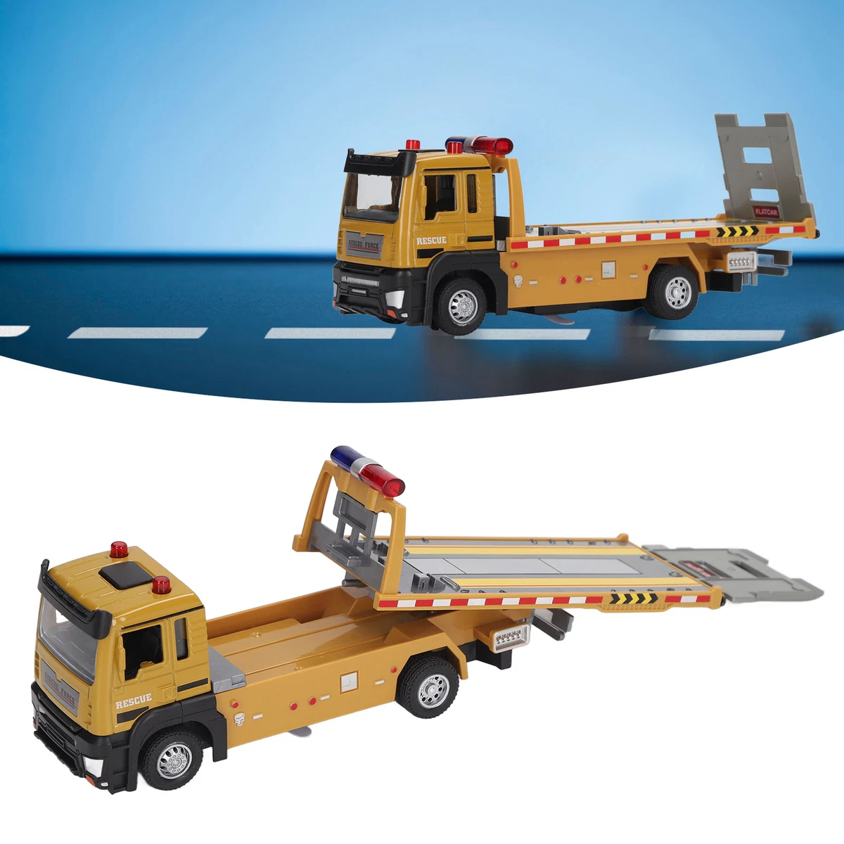 Flatbed Trailer Model Toy Sy Alloy