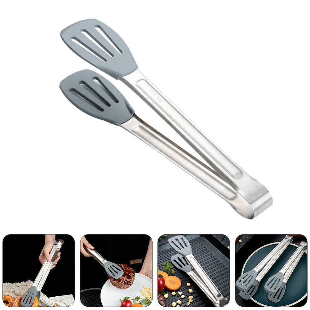 Heavy Duty Food Tongs Tea Bag Squeezer Clip Cooking Utensil Clamp