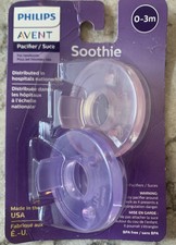 Philips Avent Soothie Pacifiers 0 - 3m SCF190/05 - Purple/Pink NEW