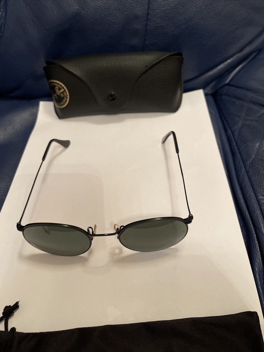 専用　Ray-Ban サングラス ビンテージ　B＆L w0604　USA RAY-BAN B&L U.S.A. W0604 WSAW ROUND METAL BLACK CHROME 1990s