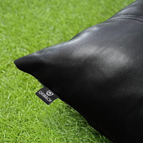 Genuine Leather Pillow Cover Decorative Throw Case for Living Room & Bedroom - Picture 4 of 7