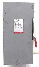 WESTINGHOUSE HFN362, HEAVY DUTY SAFETY SWITCH, 60 AMP, 600VAC, TYPE 1 ENCLOSURE