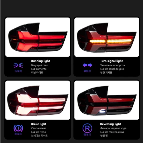 For 07-13 BMW X5 Tail Light Assembly E70 Modified G05 Dynamic Running Lighting - Picture 6 of 13