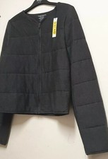 Majestic Filatures Womens Grey Bomber Jacket Uk Size 8 £199