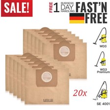 20X Staubsaugerbeutel f&uuml;r K&auml;rcher 6.959-130.0 WD3 MV3 Filtert&uuml;ten Papiert&uuml;ten