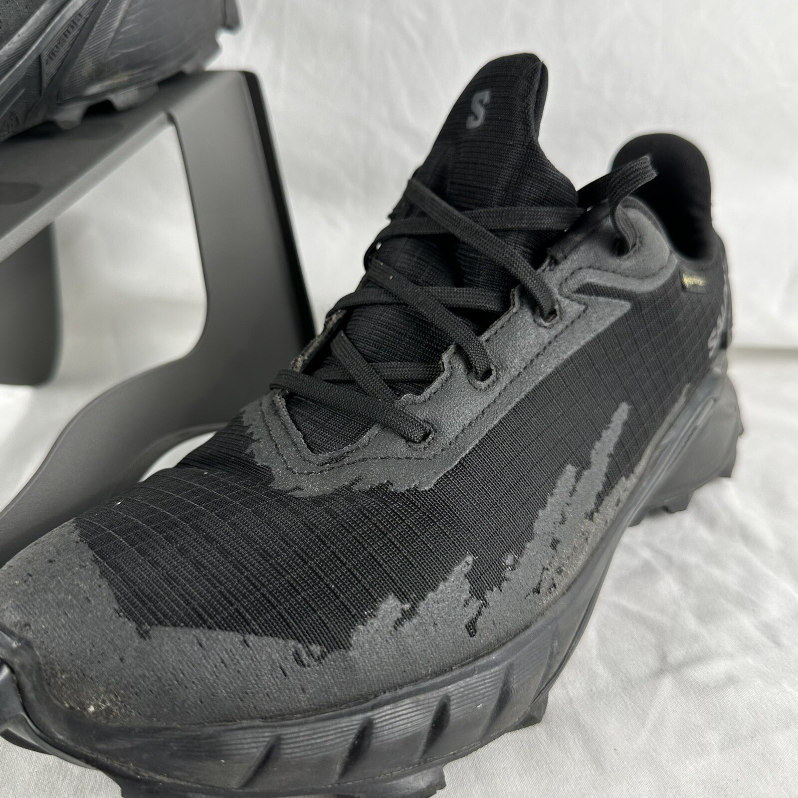 Scarpa da trekking Salomon Alphacross 4 da uomo trail runner nera US 8 SOLETTE SOSTITUITE