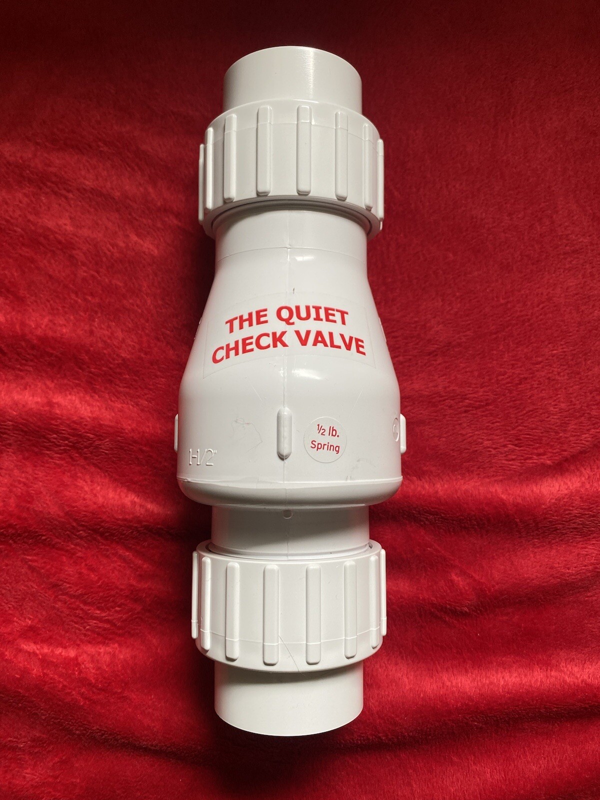 Zoeller 300040 PVC Quiet Check Valve With Unions Solvent Weld 1 1/2