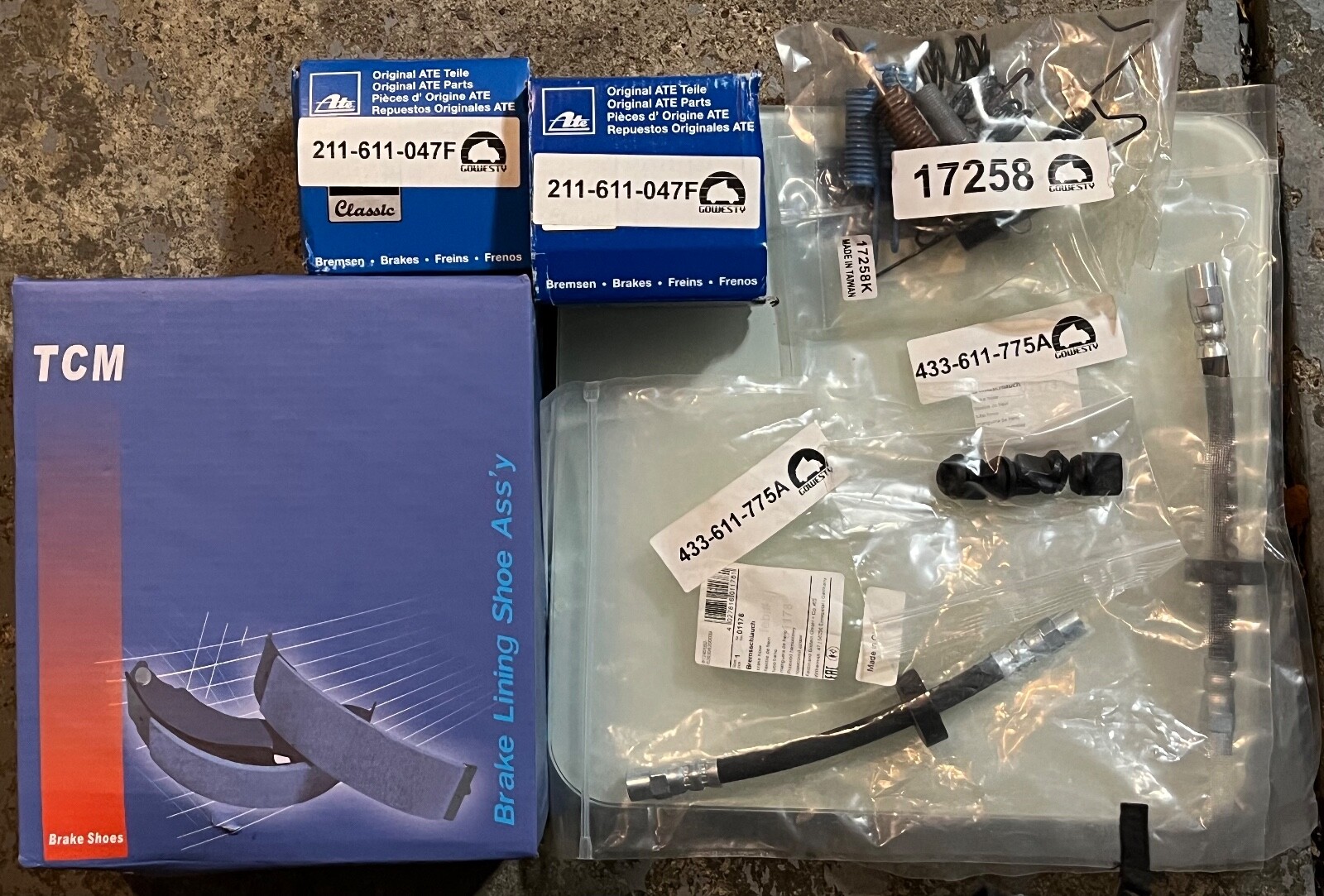 Volkswagen Vanagon Rear Brake Drum Complete Overhaul Kit GoWesty NEW