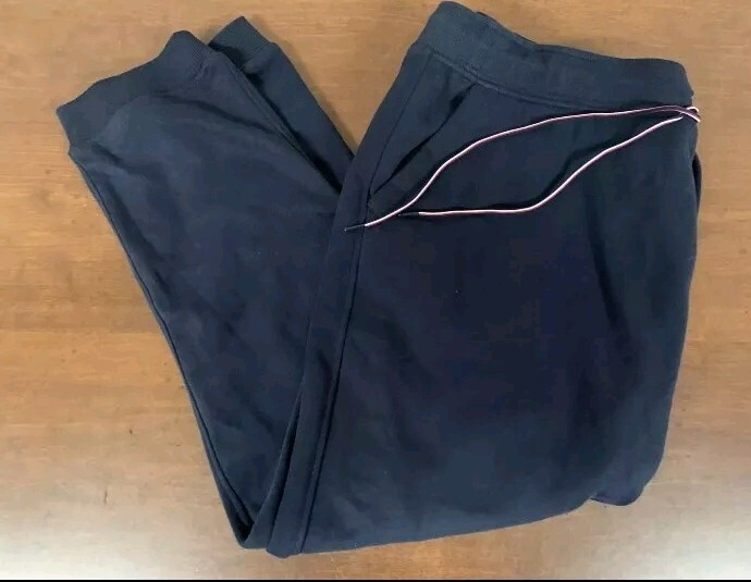 Tommy Hilfiger Mens Size XXL Essential Sweatpants Navy Pockets Ribbed Ankle image 4
