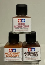 Tamiya panel line accent color 3 pcs Brown Accents