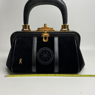VTG Roberta Di Camerino Bagonghi Hand bag Small Bagonghi Black