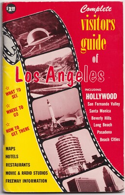 Vintage Komplett Reiseführer Los Angeles Kalifornien Reisekarte Foto Bilder 1958