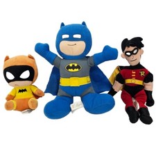 Batman Robin Bat Girl Lot Toy Stuffed Plush