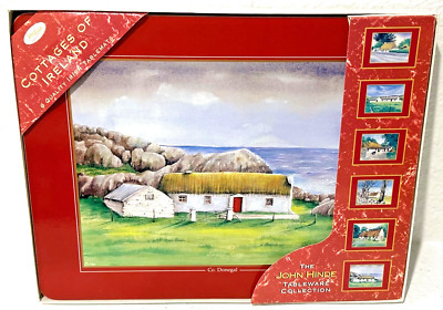 The John Hinde Collection Cottages of Ireland Set 6 Irish Tablemats