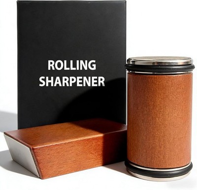 Bladeon Knife Sharpener, Rolling Knife Sharpener with Diamond & Ceramic
