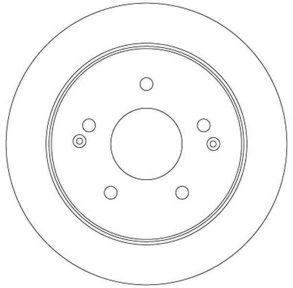 2X Bremsscheibe TRW Single DF6879S FüR Korando CK Sports QJ Ssangyong Actyon VAN-image