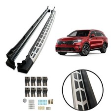 OEM STYLE RUNNING BOARDS SIDE FOOT STEPS PAIR TO FIT KIA SORENTO 2020-2025 MQ4